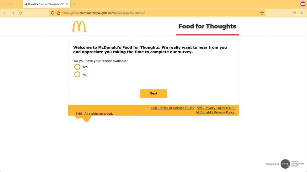 mcdfoodforthoughts survey